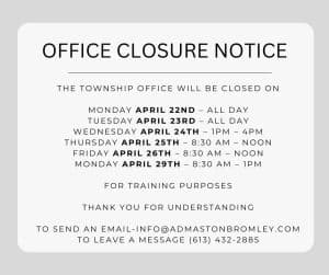 Office Closure for training