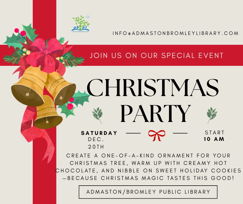 Admaston Bromley Public Library christmas party